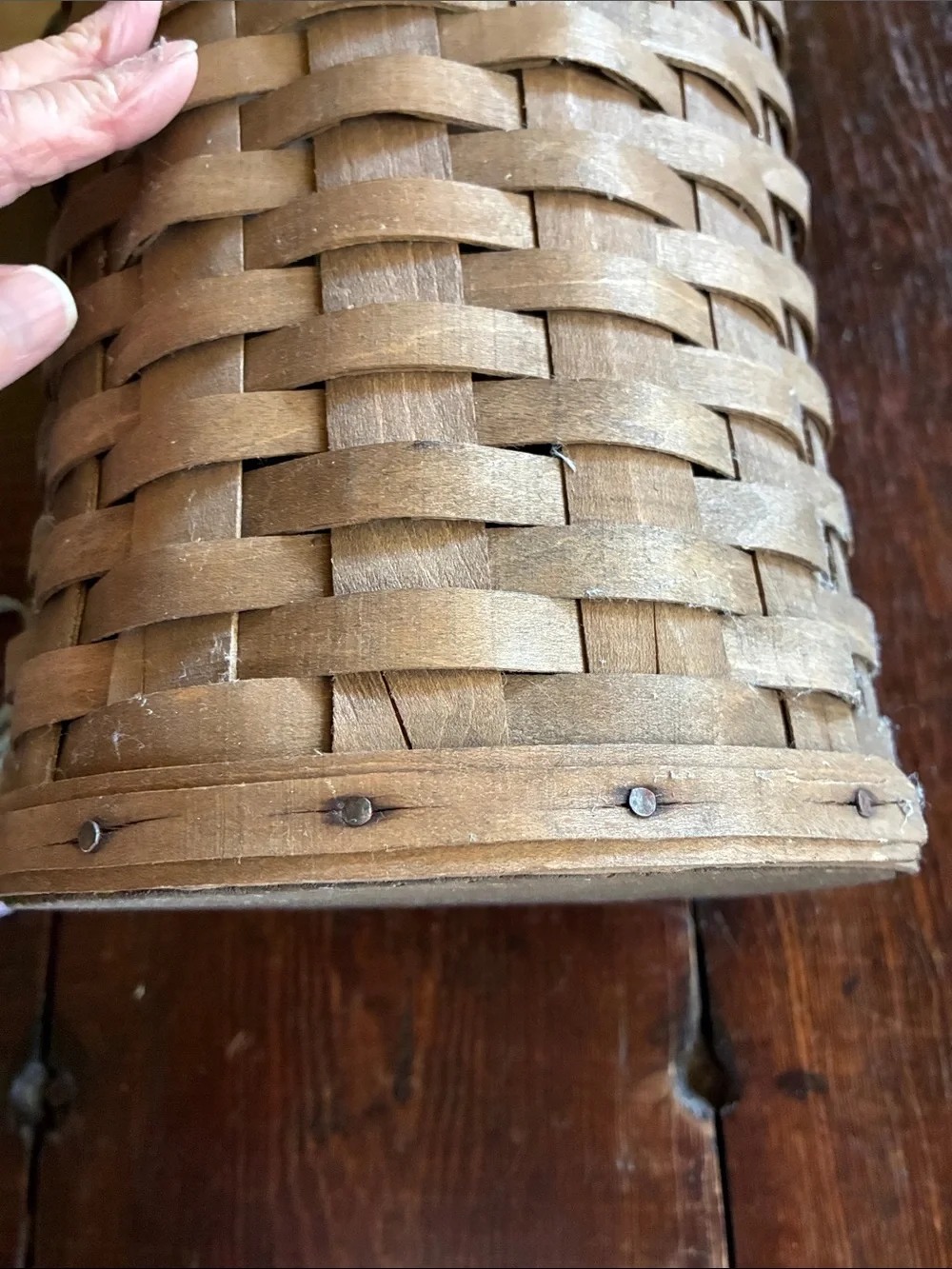 Longaberger Brown Woven Floor Umbrella basket